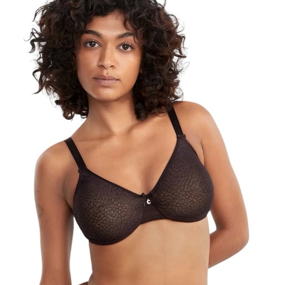 CHANTELLE C MAGNIFIQUE SEAMLESS LINED MINIMIZER BLACK BRA 38DDD **NWT** - Picture 13 of 13